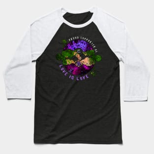 Proud Supporter of Love is Love Rainbows - Mystic Bayou Baseball T-Shirt